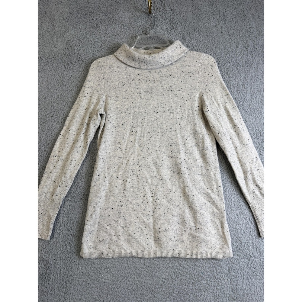 Talbots Sweater‎ Womens XS Donegal Speckled Cashmere Mock Neck Pullover